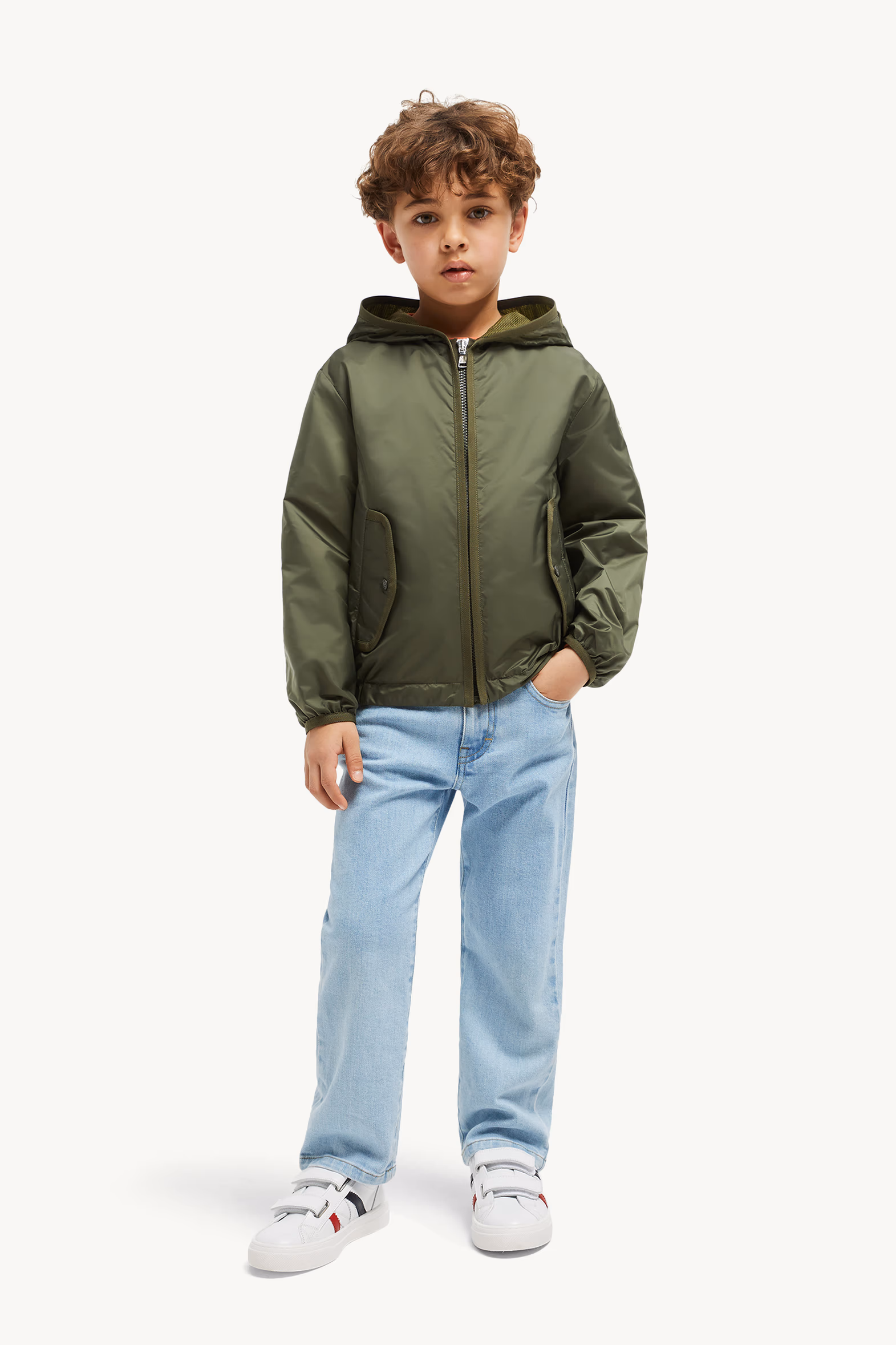 Chaqueta con capucha Ottis Niño Verde Oscuro Moncler 2